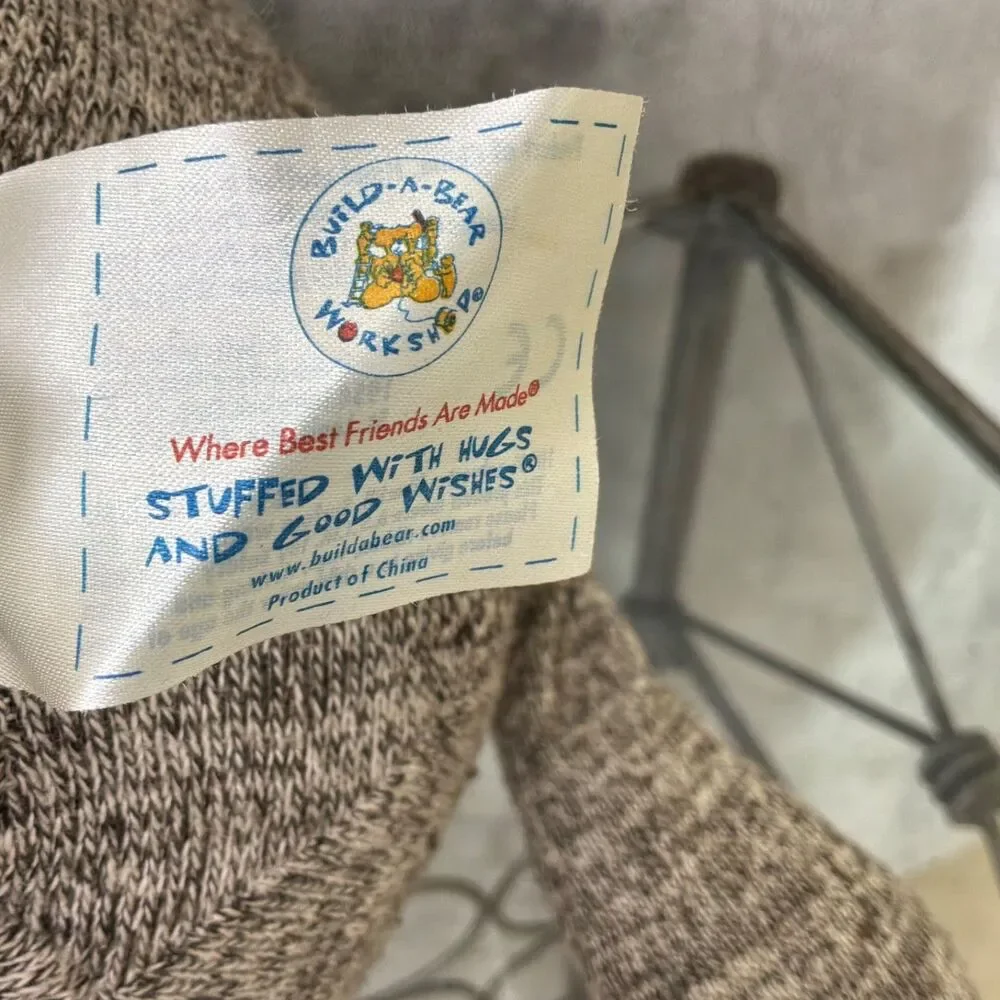 Retired Build A Bear Workshop Norm The Sock Monkey Heart 20” Plush Toy BAB jeans